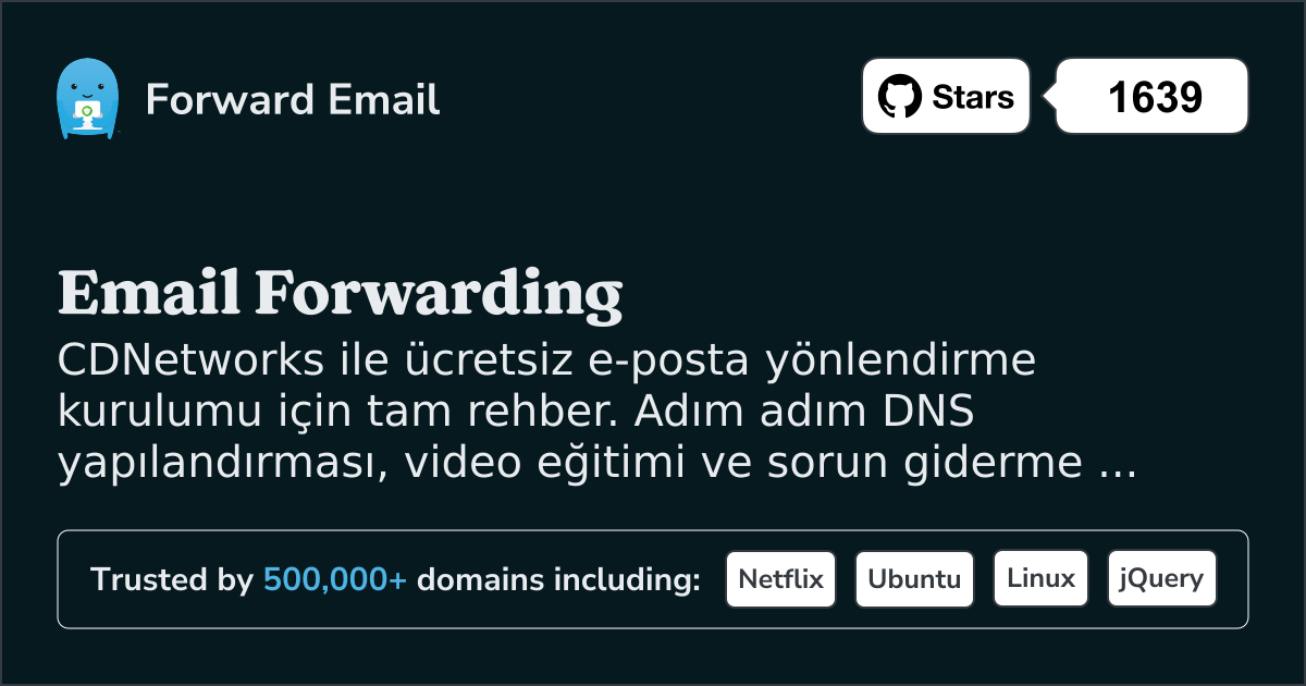 CDNetworks ile E-posta Kurulumu