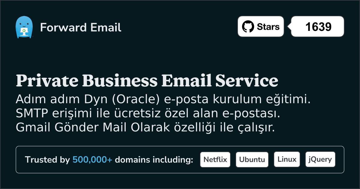 Dyn (Oracle) ile E-posta Kurulumu