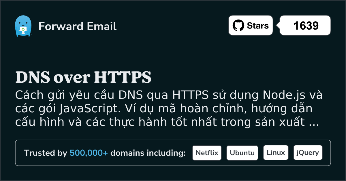 Node.js DNS qua HTTPS