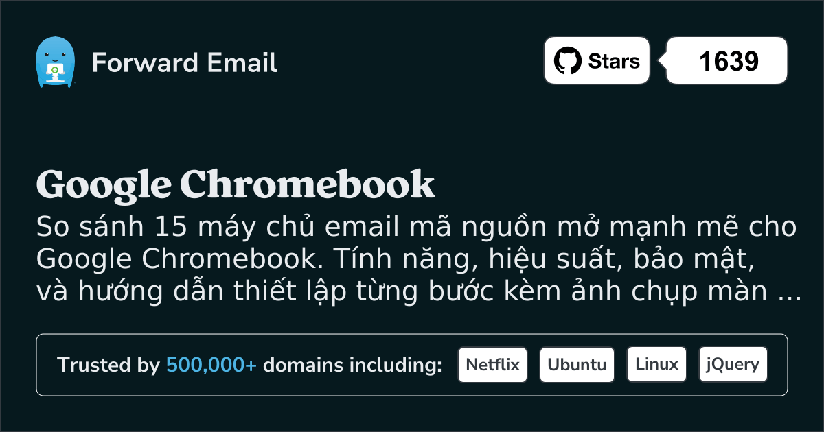 15 Máy chủ Email Mã Nguồn Mở Mạnh Mẽ cho Google Chromebook 2026